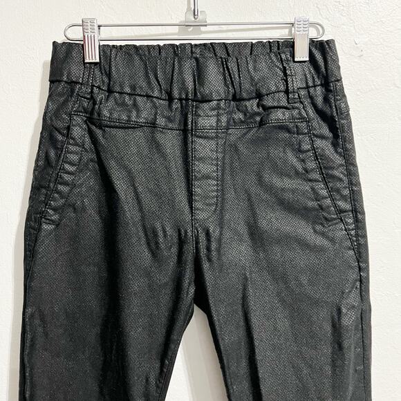 Bevy Flog Pants Sz 25 Dafna Black Spotted Reptile Slim Skinny Stretch Pull On - Picture 2 of 8